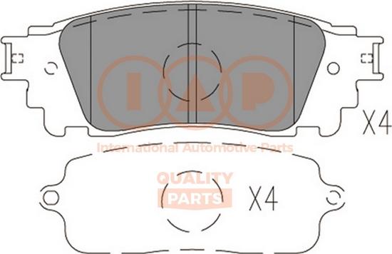 IAP QUALITY PARTS 704-17220 - Тормозные колодки, дисковые, комплект autospares.lv