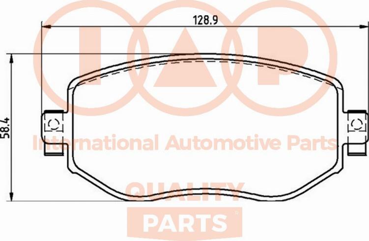 IAP QUALITY PARTS 704-29061P - Тормозные колодки, дисковые, комплект autospares.lv