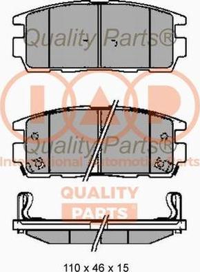 IAP QUALITY PARTS 704-20091G - Тормозные колодки, дисковые, комплект autospares.lv