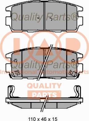 IAP QUALITY PARTS 704-20091 - Тормозные колодки, дисковые, комплект autospares.lv