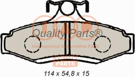 IAP QUALITY PARTS 704-20041X - Тормозные колодки, дисковые, комплект autospares.lv