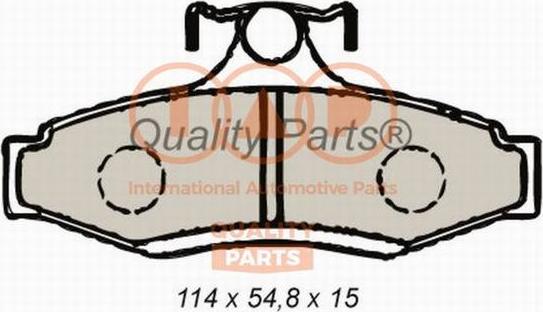 IAP QUALITY PARTS 704-20041 - Тормозные колодки, дисковые, комплект autospares.lv