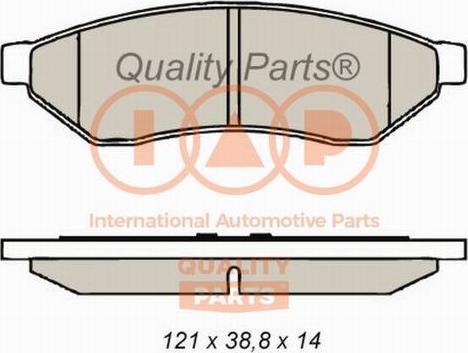 IAP QUALITY PARTS 704-20042X - Тормозные колодки, дисковые, комплект autospares.lv