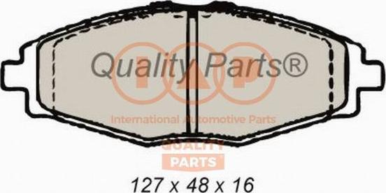 IAP QUALITY PARTS 704-20060 - Тормозные колодки, дисковые, комплект autospares.lv