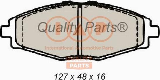 IAP QUALITY PARTS 704-20062G - Тормозные колодки, дисковые, комплект autospares.lv