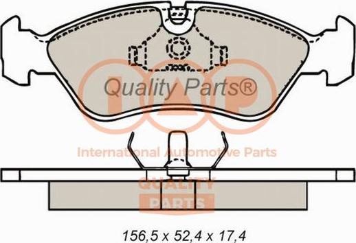 IAP QUALITY PARTS 704-20010 - Тормозные колодки, дисковые, комплект autospares.lv