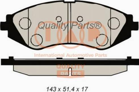 IAP QUALITY PARTS 704-20034X - Тормозные колодки, дисковые, комплект autospares.lv