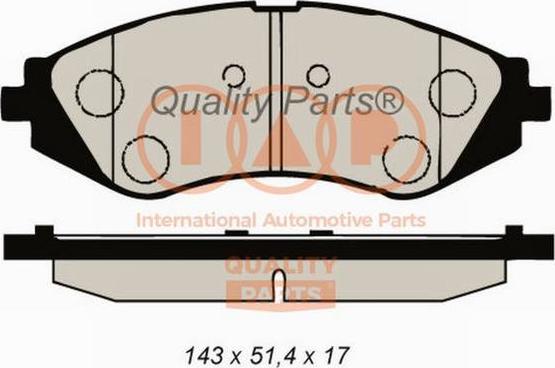 IAP QUALITY PARTS 704-20034 - Тормозные колодки, дисковые, комплект autospares.lv