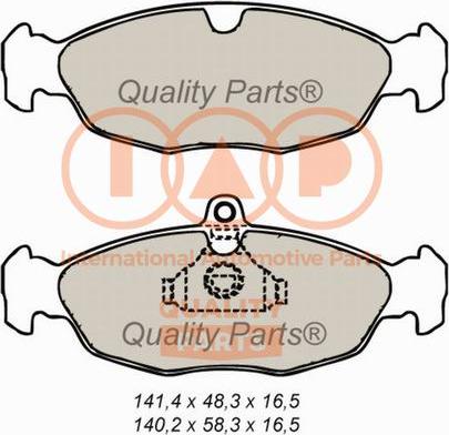 IAP QUALITY PARTS 704-20020X - Тормозные колодки, дисковые, комплект autospares.lv
