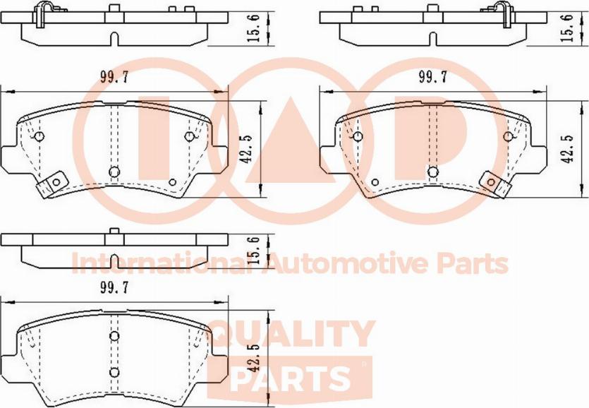 IAP QUALITY PARTS 704-21095 - Тормозные колодки, дисковые, комплект autospares.lv