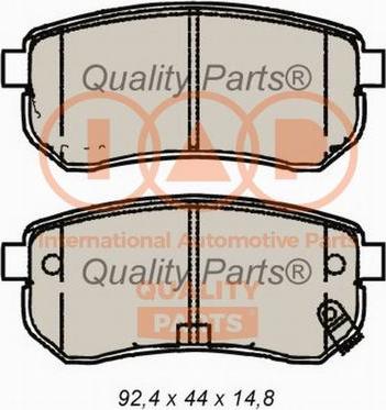 IAP QUALITY PARTS 704-21091X - Тормозные колодки, дисковые, комплект autospares.lv