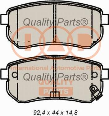 IAP QUALITY PARTS 704-21091 - Тормозные колодки, дисковые, комплект autospares.lv