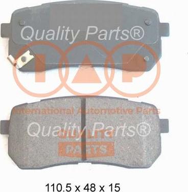 IAP QUALITY PARTS 704-21054 - Тормозные колодки, дисковые, комплект autospares.lv