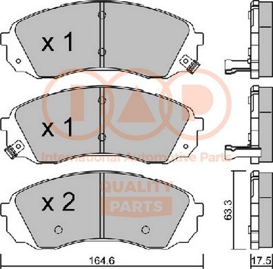 IAP QUALITY PARTS 704-21055P - Тормозные колодки, дисковые, комплект autospares.lv