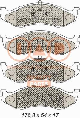 IAP QUALITY PARTS 704-21050 - Тормозные колодки, дисковые, комплект autospares.lv