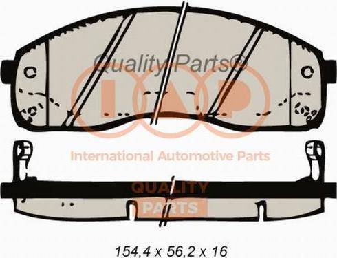 IAP QUALITY PARTS 704-21051X - Тормозные колодки, дисковые, комплект autospares.lv