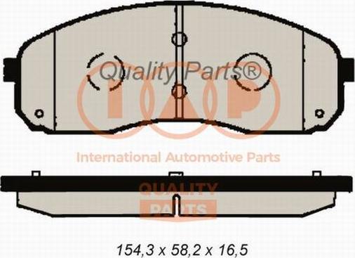 IAP QUALITY PARTS 704-21052X - Тормозные колодки, дисковые, комплект autospares.lv