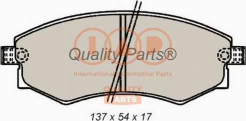 IAP QUALITY PARTS 704-21065X - Тормозные колодки, дисковые, комплект autospares.lv