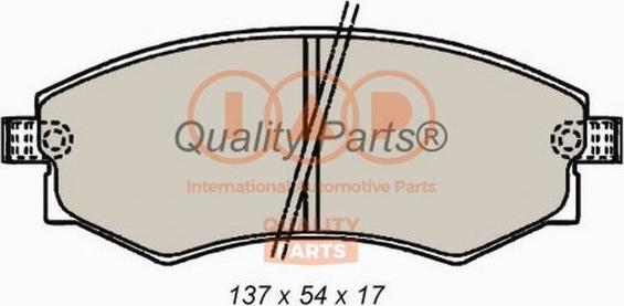 IAP QUALITY PARTS 704-21065 - Тормозные колодки, дисковые, комплект autospares.lv