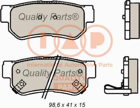 IAP QUALITY PARTS 704-21089X - Тормозные колодки, дисковые, комплект autospares.lv