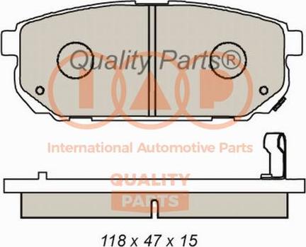 IAP QUALITY PARTS 704-21084 - Тормозные колодки, дисковые, комплект autospares.lv