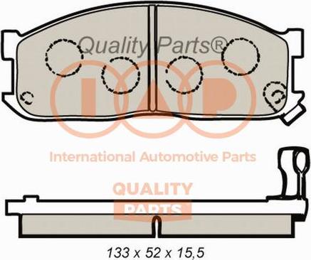 IAP QUALITY PARTS 704-21080 - Тормозные колодки, дисковые, комплект autospares.lv