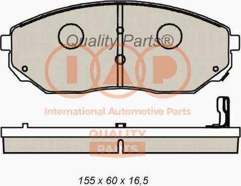 IAP QUALITY PARTS 704-21083X - Тормозные колодки, дисковые, комплект autospares.lv