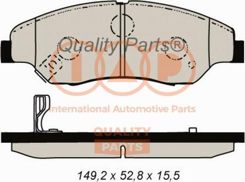 IAP QUALITY PARTS 704-21021 - Тормозные колодки, дисковые, комплект autospares.lv