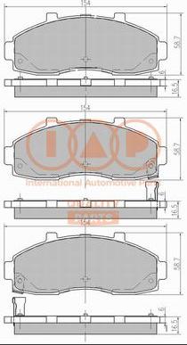 IAP QUALITY PARTS 704-21079 - Тормозные колодки, дисковые, комплект autospares.lv