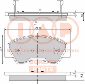 IAP QUALITY PARTS 704-21074X - Тормозные колодки, дисковые, комплект autospares.lv