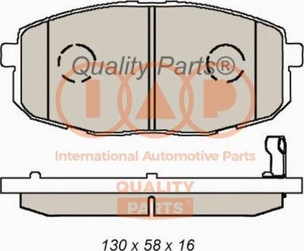 IAP QUALITY PARTS 704-21100G - Тормозные колодки, дисковые, комплект autospares.lv