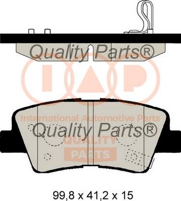 IAP QUALITY PARTS 704-21111 - Тормозные колодки, дисковые, комплект autospares.lv
