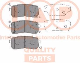 IAP QUALITY PARTS 704-21184X - Тормозные колодки, дисковые, комплект autospares.lv