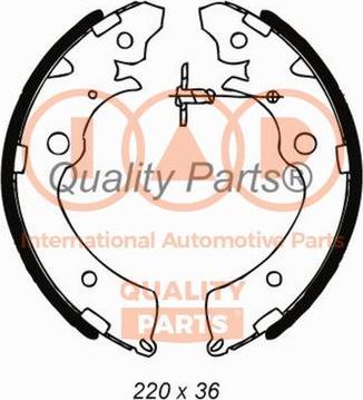 IAP QUALITY PARTS 705-06060 - Комплект тормозных колодок, барабанные autospares.lv