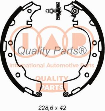 IAP QUALITY PARTS 705-03098 - Комплект тормозных колодок, барабанные autospares.lv