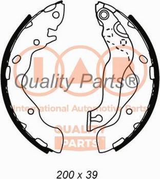 IAP QUALITY PARTS 705-07094 - Комплект тормозных колодок, барабанные autospares.lv