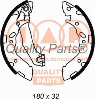 IAP QUALITY PARTS 705-07090 - Комплект тормозных колодок, барабанные autospares.lv