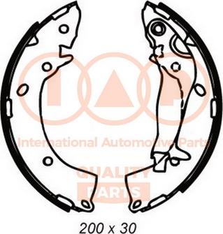 IAP QUALITY PARTS 705-07046G - Комплект тормозных колодок, барабанные autospares.lv