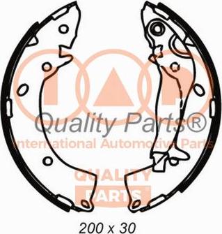 IAP QUALITY PARTS 705-07046 - Комплект тормозных колодок, барабанные autospares.lv