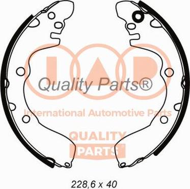 IAP QUALITY PARTS 705-07065 - Комплект тормозных колодок, барабанные autospares.lv