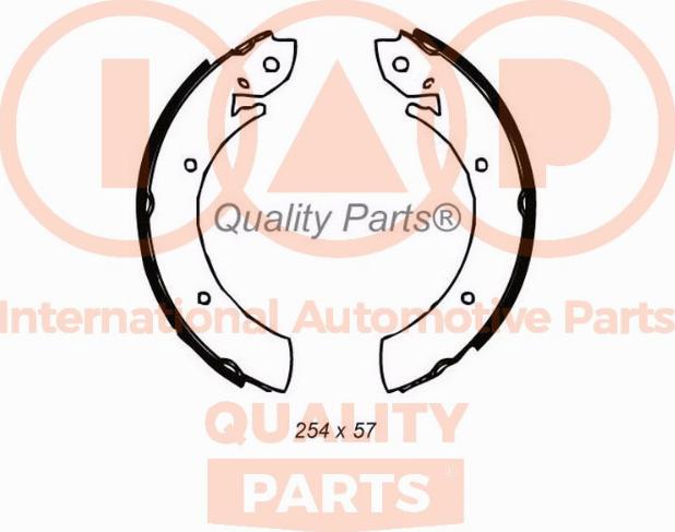 IAP QUALITY PARTS 705-07060 - Комплект тормозных колодок, барабанные autospares.lv