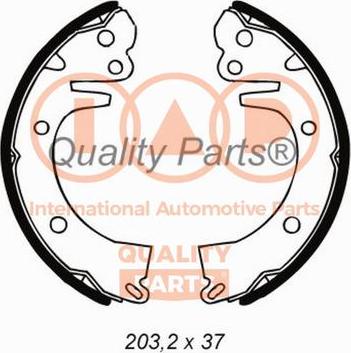 IAP QUALITY PARTS 705-07010 - Комплект тормозных колодок, барабанные autospares.lv