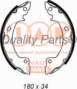 IAP QUALITY PARTS 705-07011 - Комплект тормозных колодок, барабанные autospares.lv