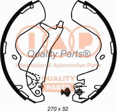 IAP QUALITY PARTS 705-07080 - Комплект тормозных колодок, барабанные autospares.lv