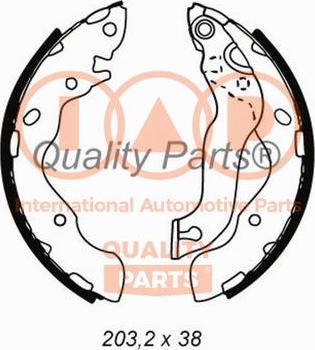 IAP QUALITY PARTS 705-07022 - Комплект тормозных колодок, барабанные autospares.lv