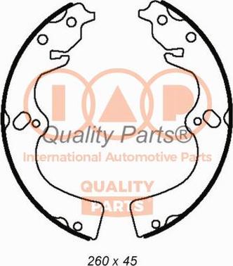 IAP QUALITY PARTS 705-19010 - Комплект тормозных колодок, барабанные autospares.lv