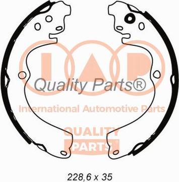 IAP QUALITY PARTS 705-15031 - Комплект тормозных колодок, барабанные autospares.lv