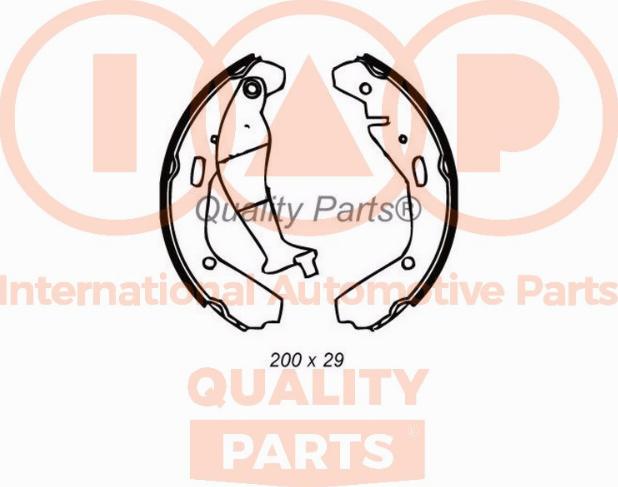 IAP QUALITY PARTS 705-16097 - Комплект тормозных колодок, барабанные autospares.lv