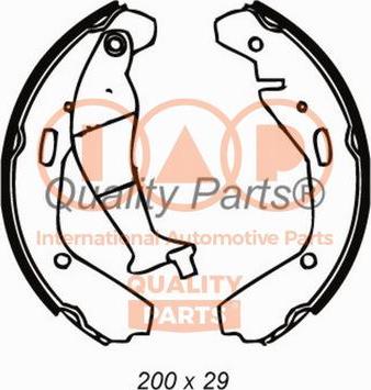 IAP QUALITY PARTS 705-16097 - Комплект тормозных колодок, барабанные autospares.lv