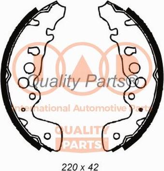 IAP QUALITY PARTS 705-16056 - Комплект тормозных колодок, барабанные autospares.lv